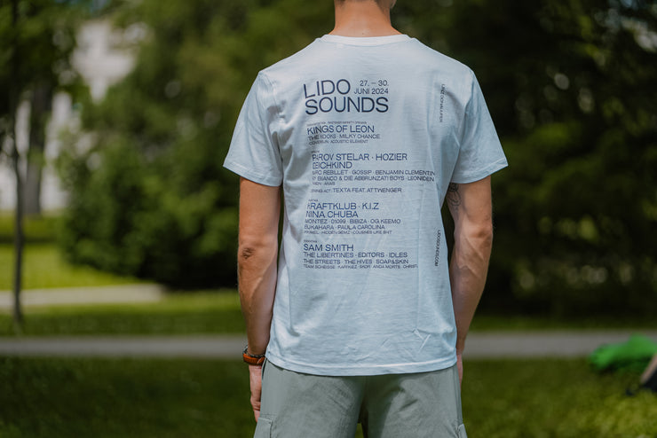 LIDO SOUNDS T-SHIRT - LINE UP 2024 "WHITE"